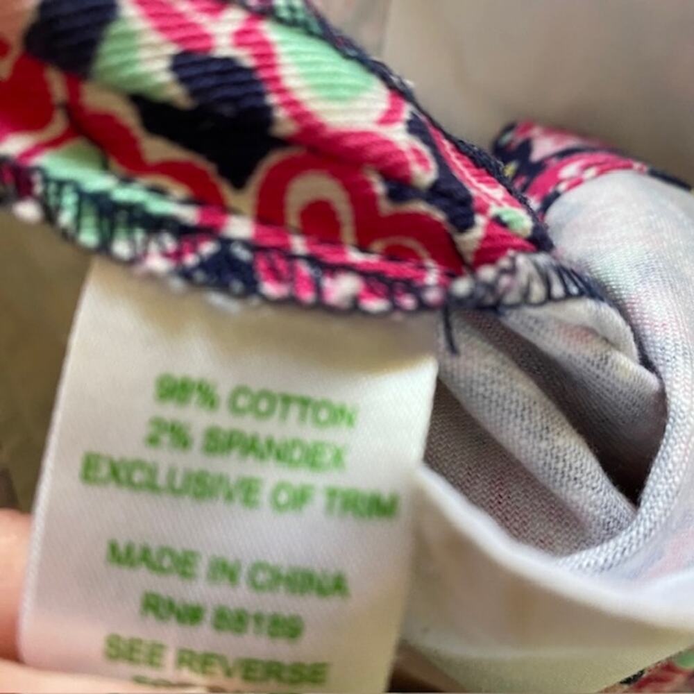 Lilly Pulitzer Candy Heart Print Walsh Hot‎ Pants Shorts 3" Women's Size 2 - Picture 4 of 9